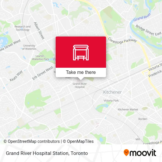 Grand River Hospital Station map