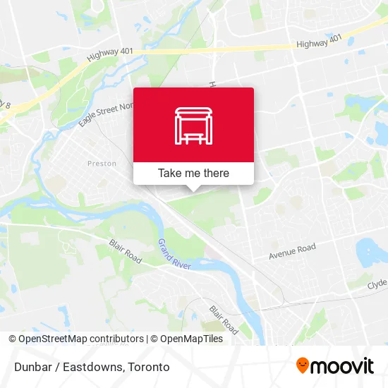 Dunbar / Eastdowns map