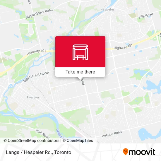 Langs / Hespeler Rd. map
