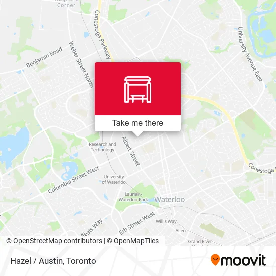 Hazel / Austin map