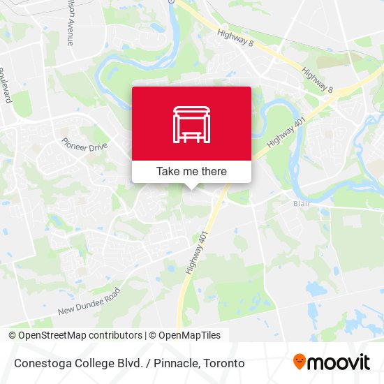 Conestoga College Blvd. / Pinnacle plan
