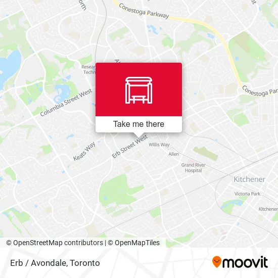 Erb / Avondale map