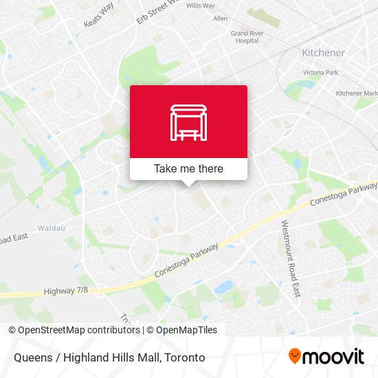 Queens / Highland Hills Mall map