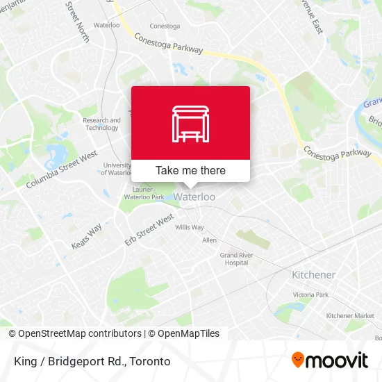 King / Bridgeport Rd. map