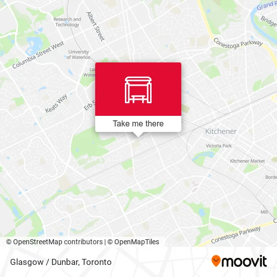 Glasgow / Dunbar map