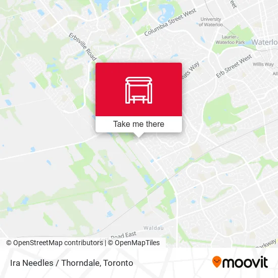 Ira Needles / Thorndale map