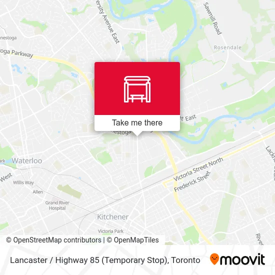 Lancaster / Highway 85 (Temporary Stop) map