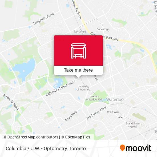Columbia / U.W. - Optometry map