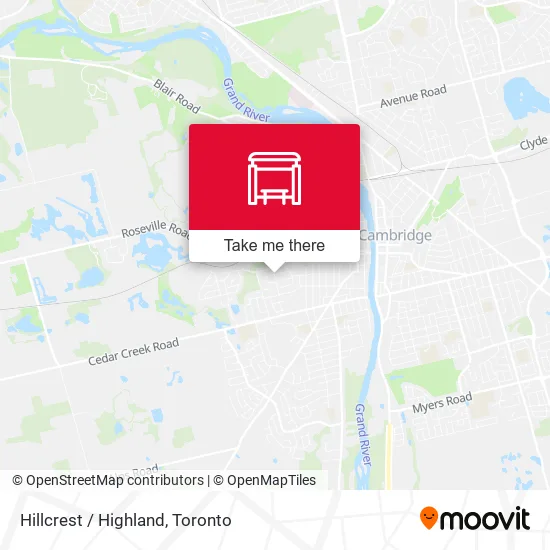 Hillcrest / Highland map