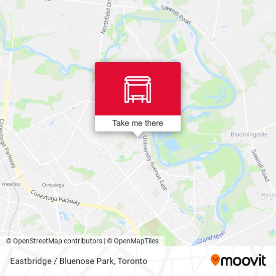 Eastbridge / Bluenose Park map