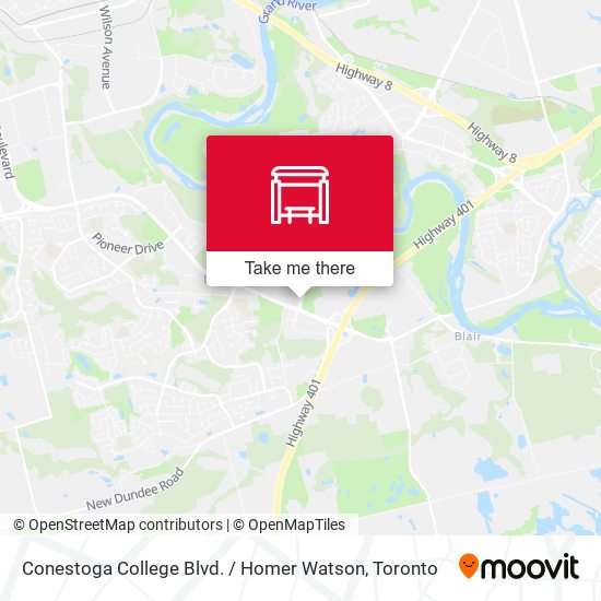 Conestoga College Blvd. / Homer Watson plan