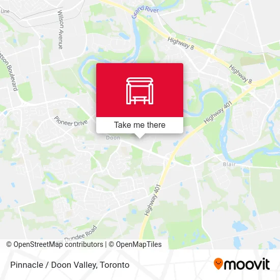 Pinnacle / Doon Valley map