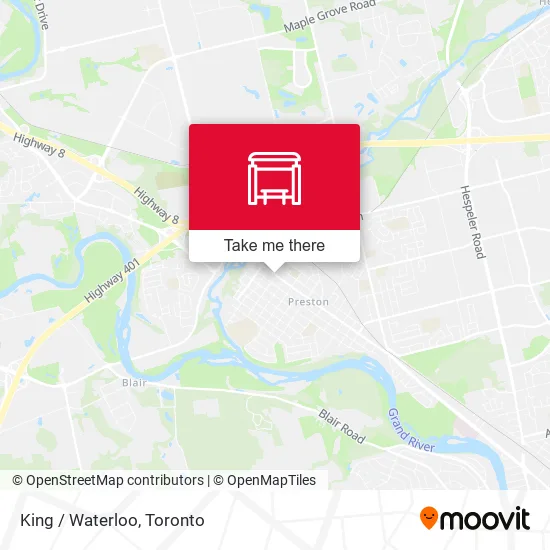 King / Waterloo map