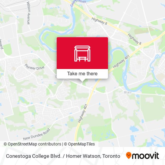 Conestoga College Blvd. / Homer Watson plan