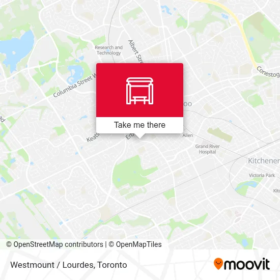 Westmount / Lourdes map