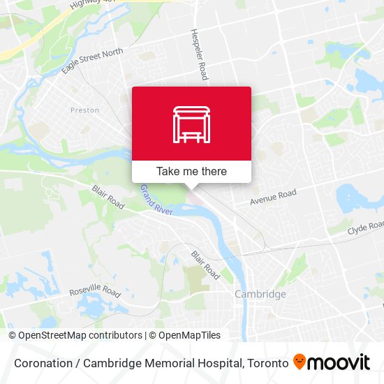 Coronation / Cambridge Memorial Hospital plan