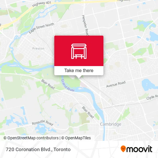 720 Coronation Blvd. map