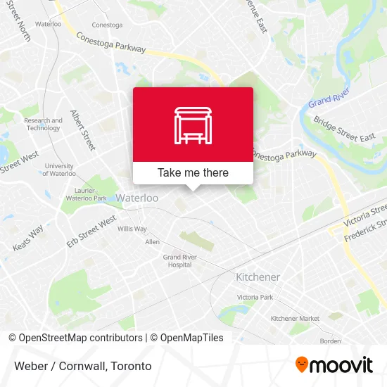 Weber / Cornwall map