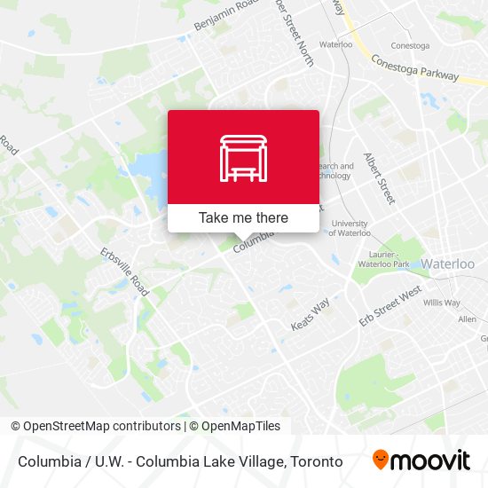 Columbia / U.W. - Columbia Lake Village map