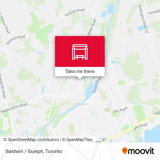 Baldwin / Guelph map