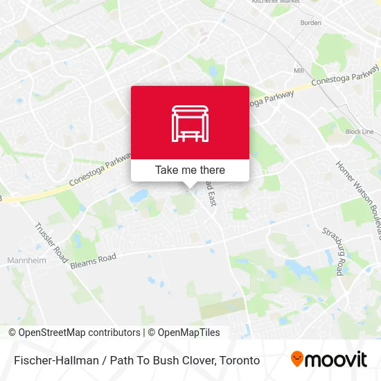 Fischer-Hallman / Path To Bush Clover map