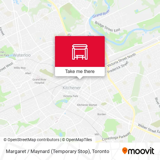 Margaret / Maynard (Temporary Stop) map