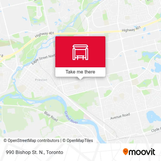 990 Bishop St. N. map