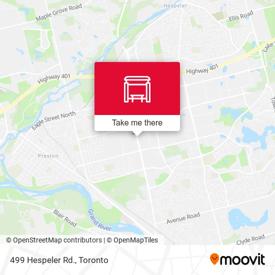 499 Hespeler Rd. map