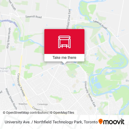 University Ave. / Northfield Technology Park map