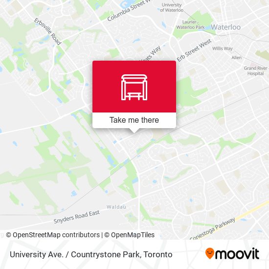 University Ave. / Countrystone Park map