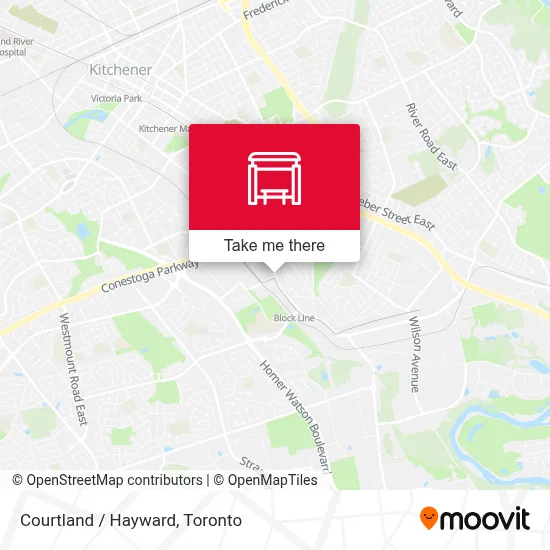 Courtland / Hayward map