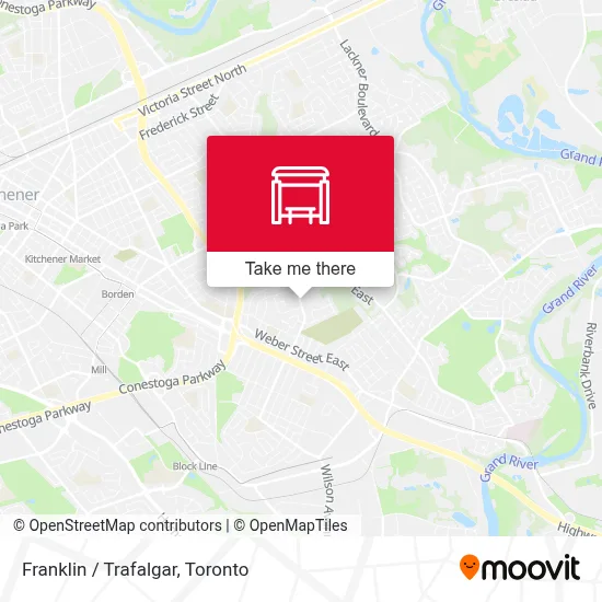 Franklin / Trafalgar map