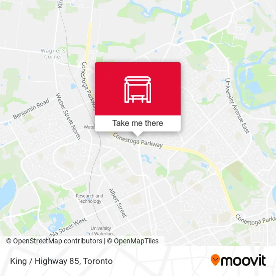 King / Highway 85 map