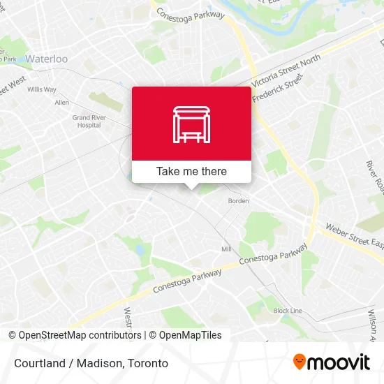 Courtland / Madison map