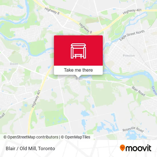 Blair / Old Mill map