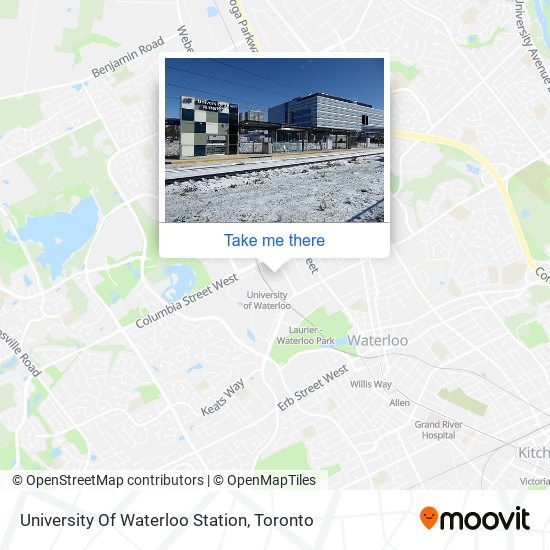 University Of Waterloo Station map