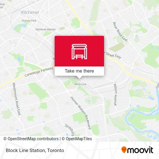 Block Line Station map