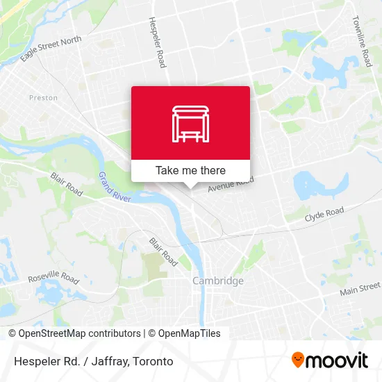 Hespeler Rd. / Jaffray map