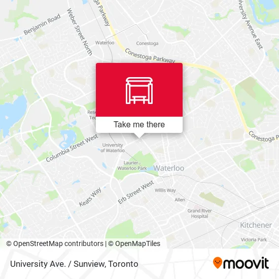 University Ave. / Sunview map