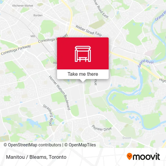 Manitou / Bleams map