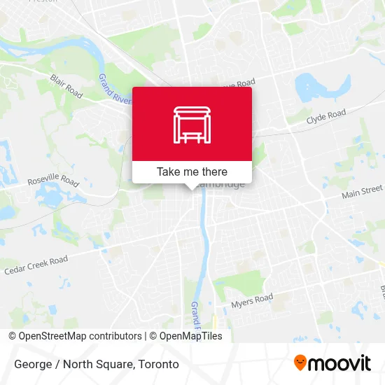 George / North Square map