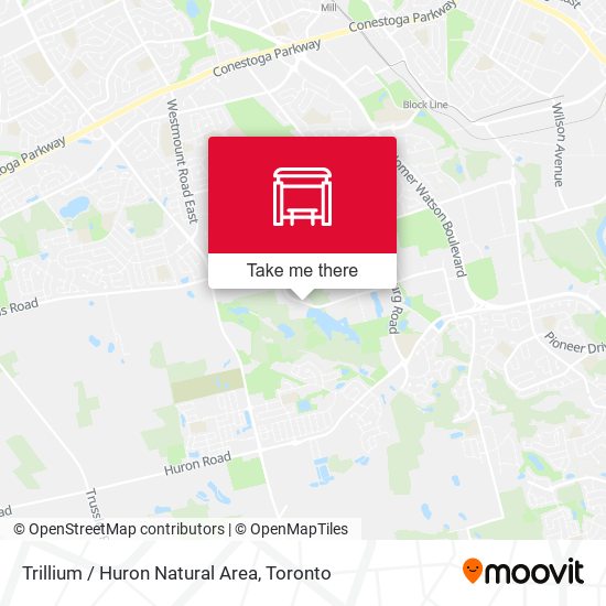 Trillium / Huron Natural Area plan