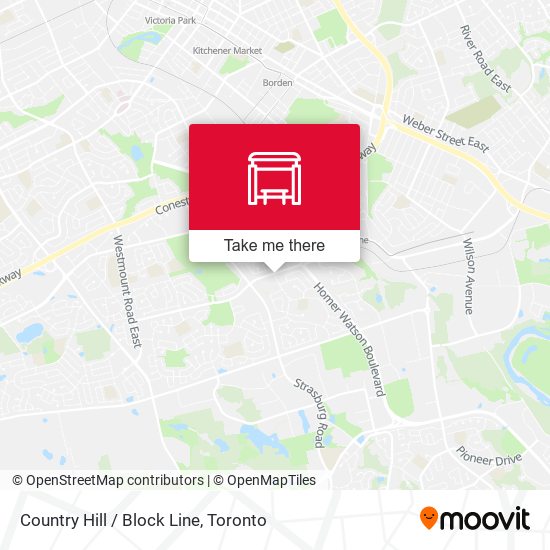 Country Hill / Block Line map