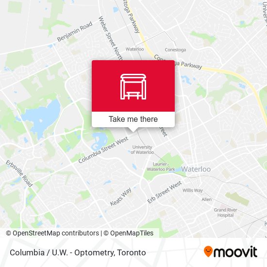 Columbia / U.W. - Optometry map