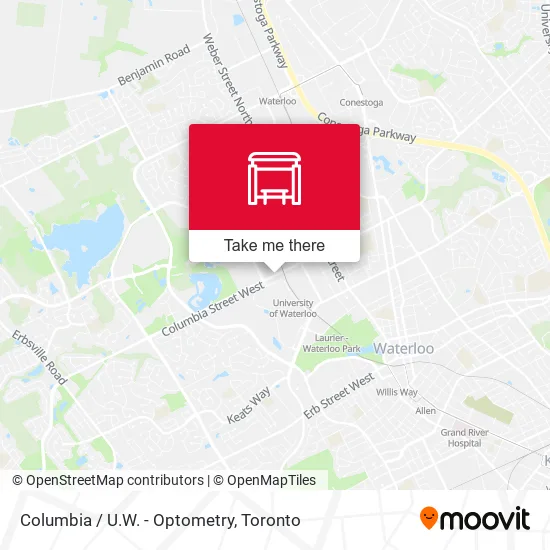 Columbia / U.W. - Optometry map