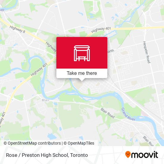 Rose / Preston High School map