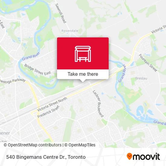 540 Bingemans Centre Dr. map