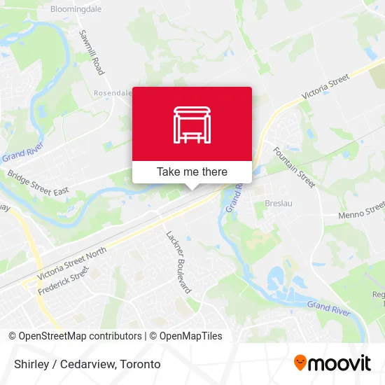 Shirley / Cedarview map