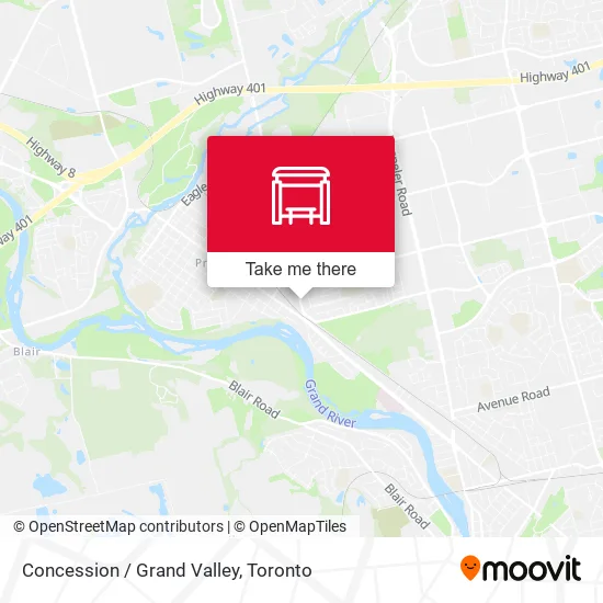 Concession / Grand Valley map