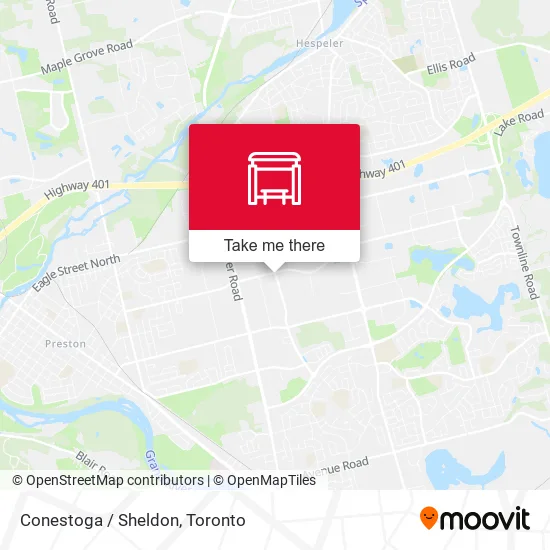 Conestoga / Sheldon map